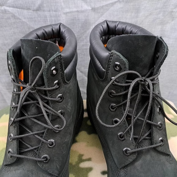 %Timberland Men\'s Boots Size 13M Black Nubuck Leather / D11 main image 11